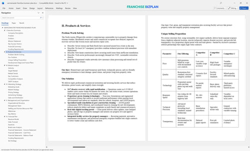 servicemaster franchise business plan 2
