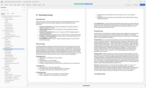 servicemaster franchise business plan 4