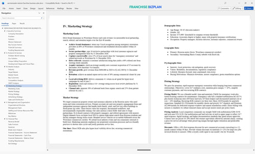 servicemaster restore franchise business plan 4