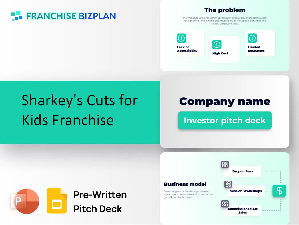 Sharkey's Cuts for Kids Franchise Investment Pitch Deck 2026