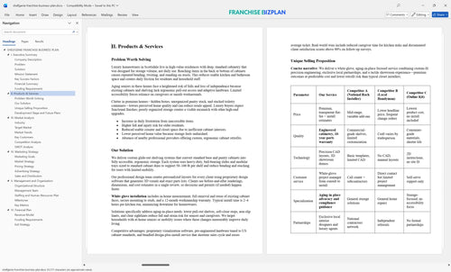 shelfgenie franchise business plan 2
