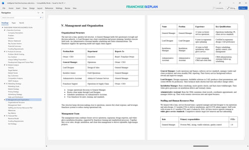 shelfgenie franchise business plan 5