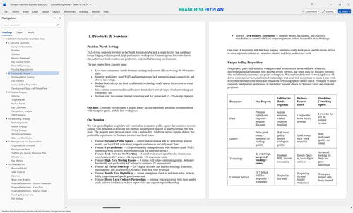 sheraton franchise business plan 2
