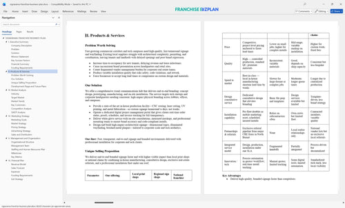 signarama franchise business plan 2