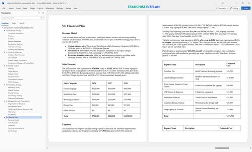 signarama franchise business plan 6