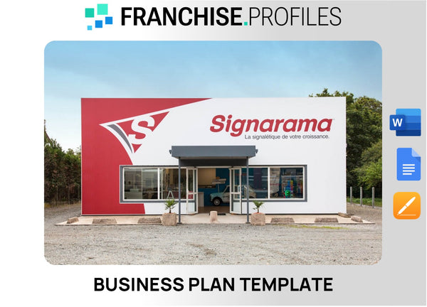 Signarama Franchise Business Plan Template