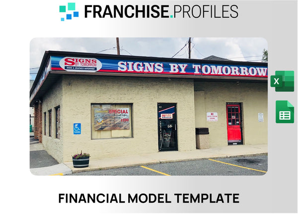Signs By Tomorrow Franchise Financial Model Template