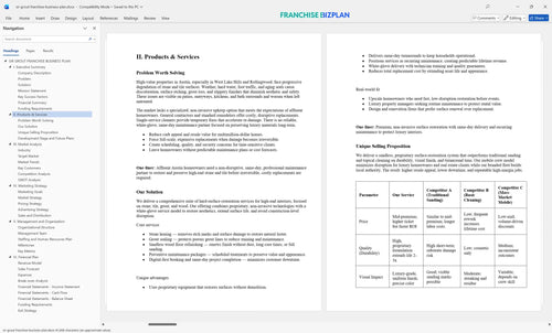 sir grout franchise business plan 2