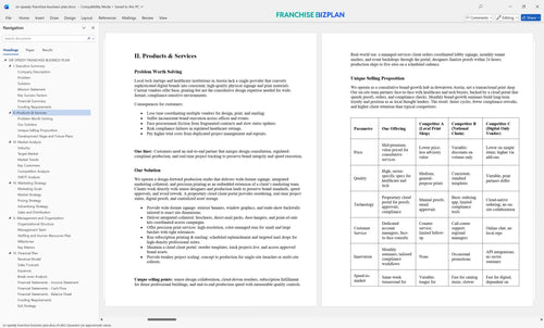sir speedy franchise business plan 2
