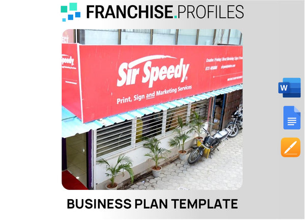 Sir Speedy Franchise Business Plan Template