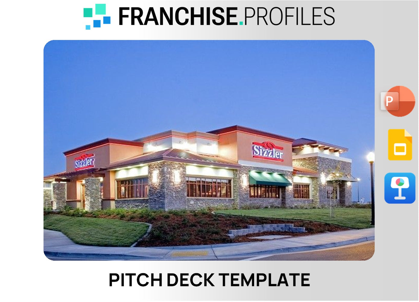 Sizzler Franchise Pitch Deck Template