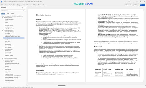 skin type solutions franchise business plan 3