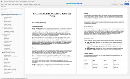 smashburger franchise business plan 1