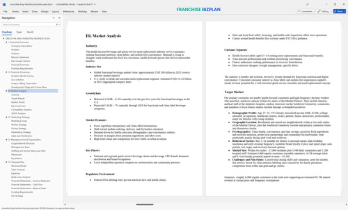 smoothie king franchise business plan 3
