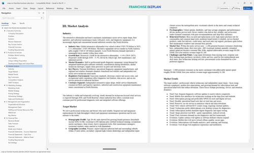 snap on franchise business plan 3