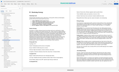 snap on franchise business plan 4