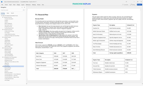 snap on franchise business plan 6