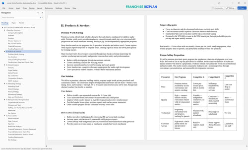 soccer shots franchise business plan 2