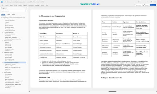 sola salon studios franchise business plan 5
