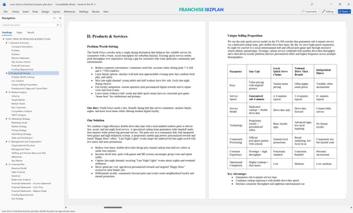 sonic drive in franchise business plan 2
