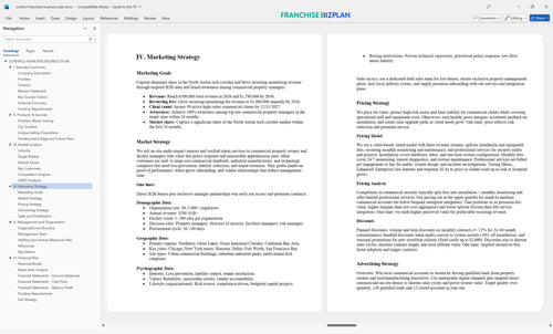 sonitrol franchise business plan 4