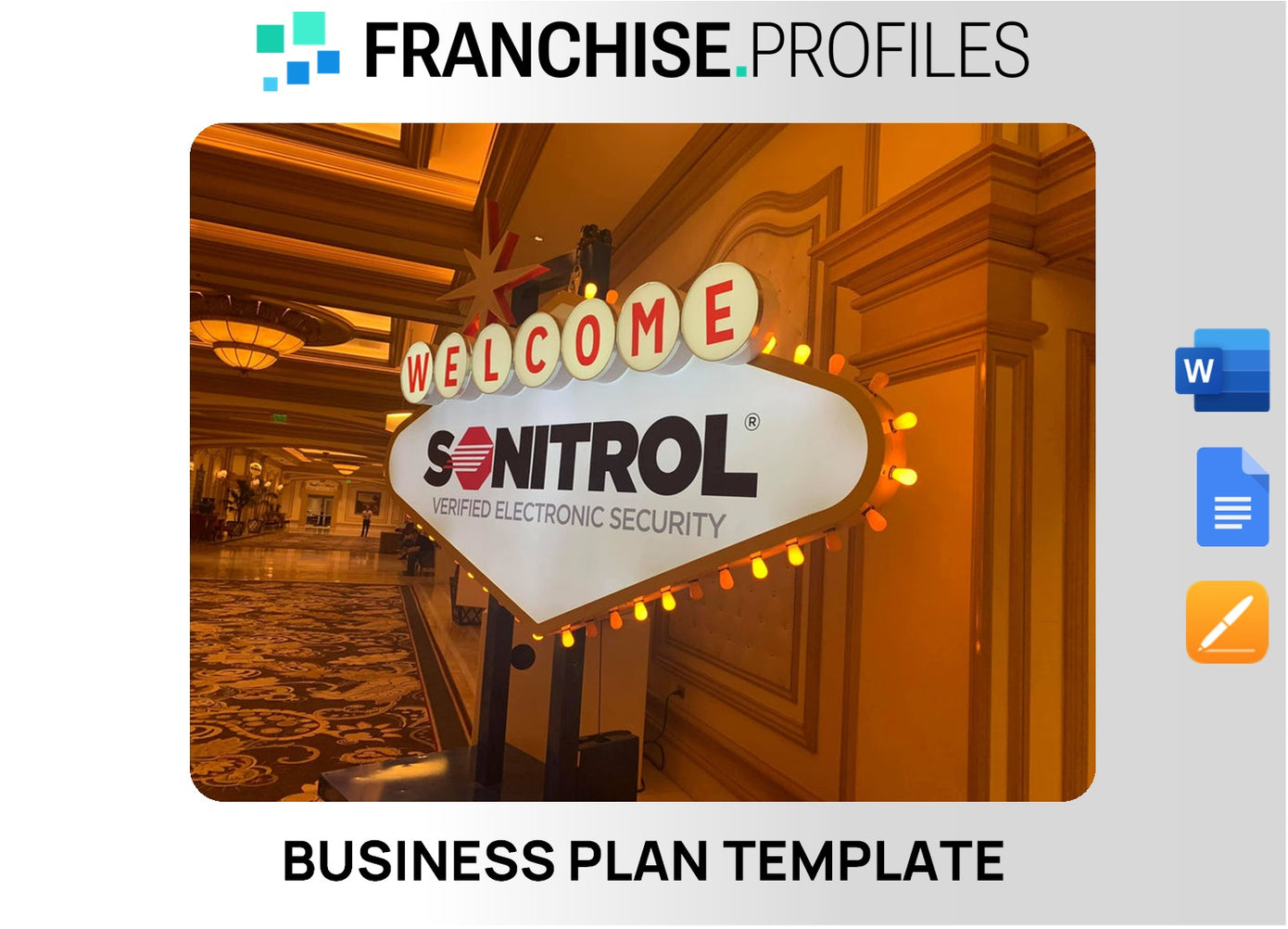 Sonitrol Franchise Business Plan Template