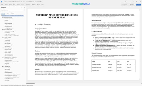 southern maid donuts franchise business plan 1
