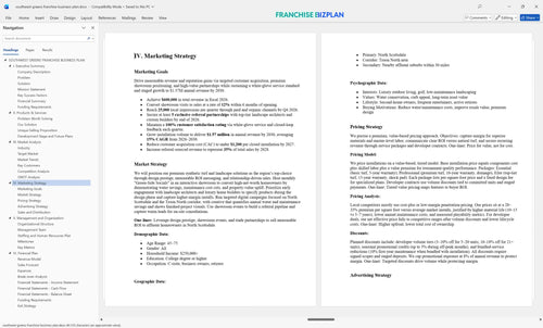 southwest greens franchise business plan 4
