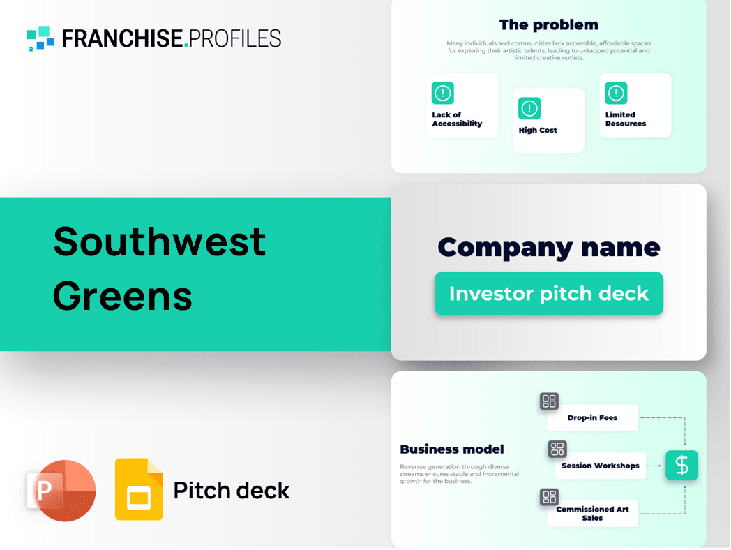 Southwest Greens Franchise Pitch Deck Template