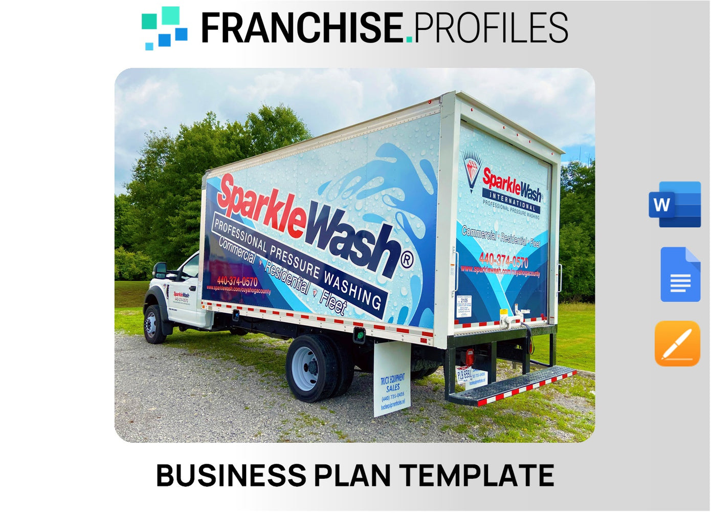Sparkle Wash International Franchise Business Plan Template