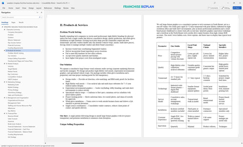speedpro imaging franchise business plan 2