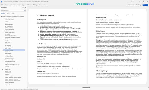 sperry commercial global affiliates franchise business plan 4