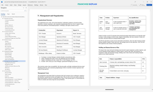 spice and tea exchange franchise business plan 5