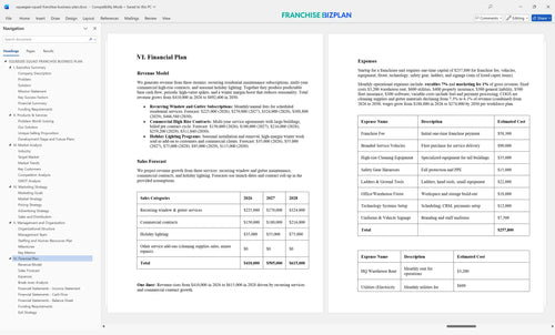 squeegee squad franchise business plan 6