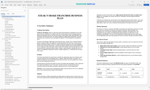 steak n shake franchise business plan 1