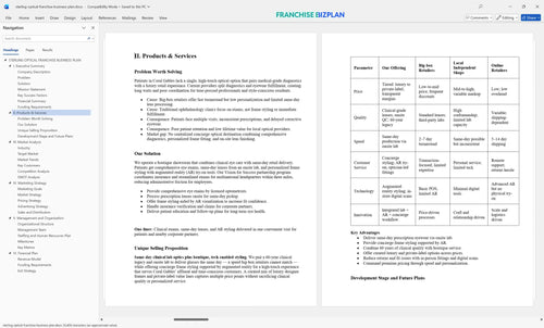 sterling optical franchise business plan 2