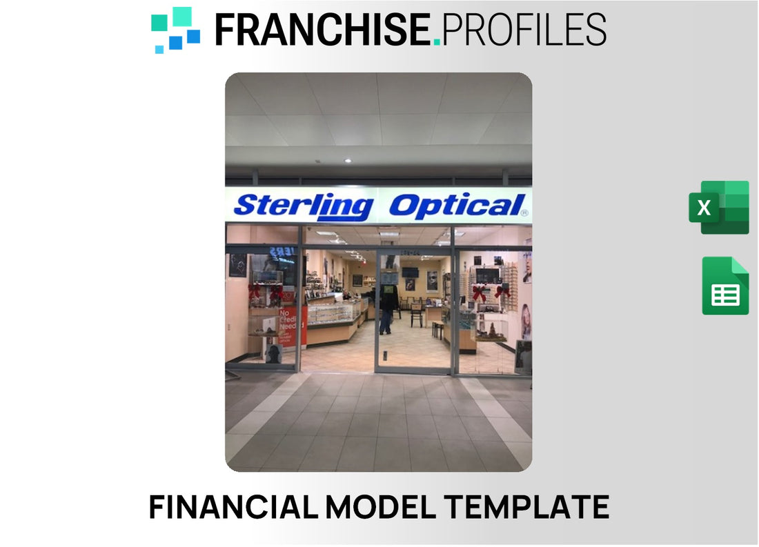 Sterling Optical Franchise Financial Model Template