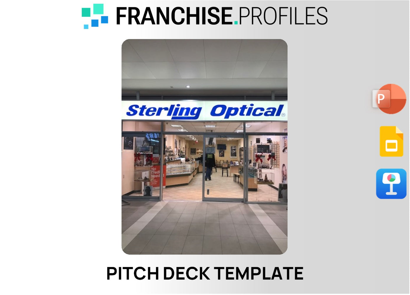 Sterling Optical Franchise Pitch Deck Template