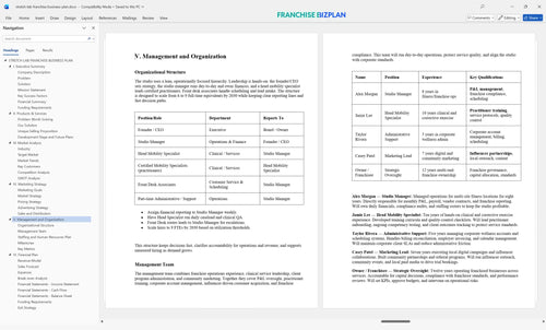 stretch lab franchise business plan 5