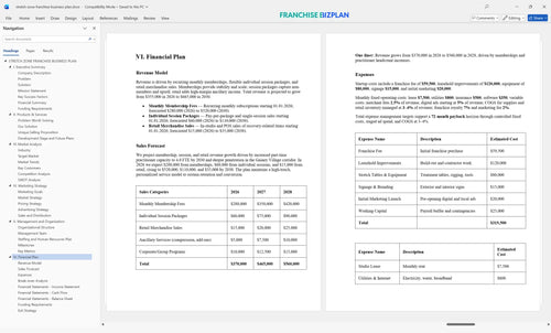 stretch zone franchise business plan 6