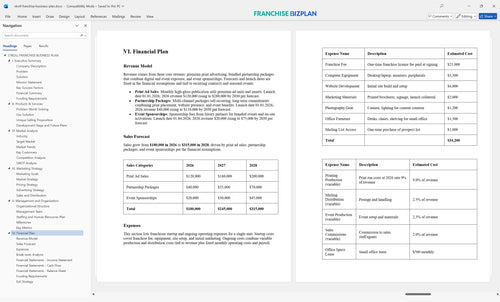 stroll franchise business plan 6
