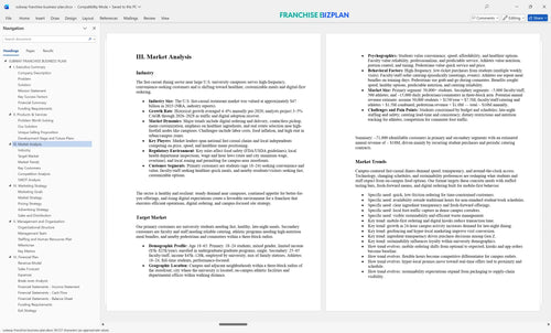 subway franchise business plan 3
