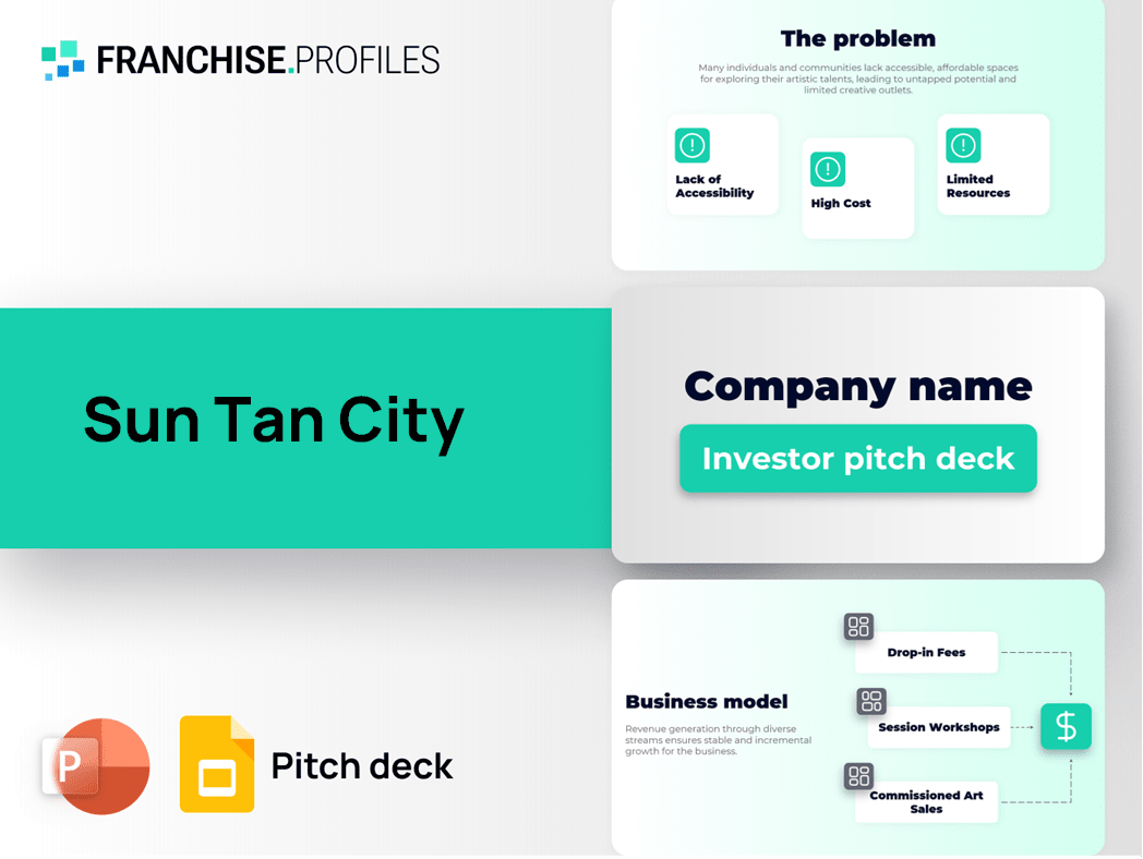 Sun Tan City Franchise Pitch Deck Template