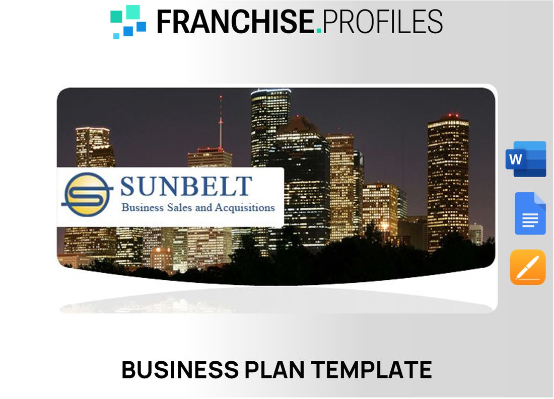 Sunbelt Business Brokers Franchise Business Plan Template