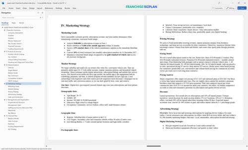 super wash franchise business plan 4