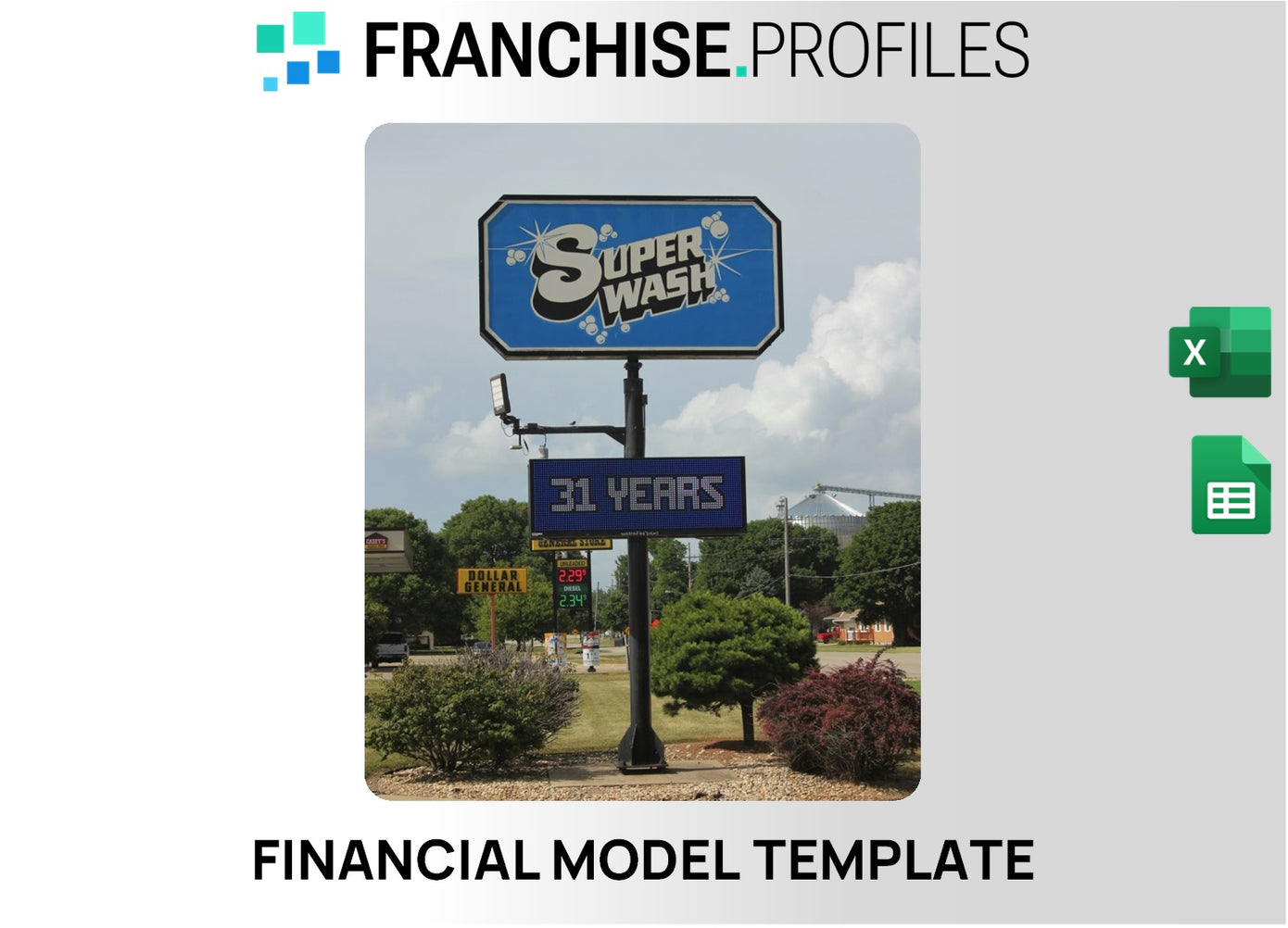 Super Wash Franchise Financial Model Template