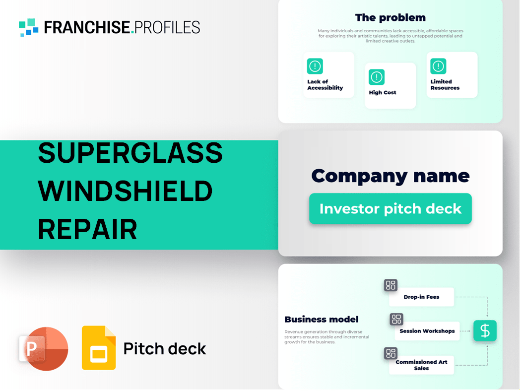 SUPERGLASS WINDSHIELD REPAIR Franchise Pitch Deck Template