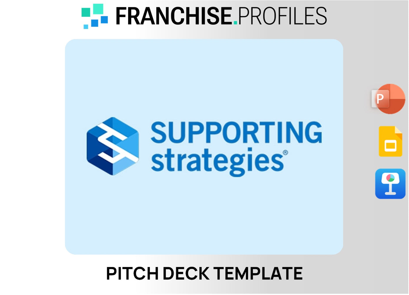 Supporting Strategies Franchise Pitch Deck Template