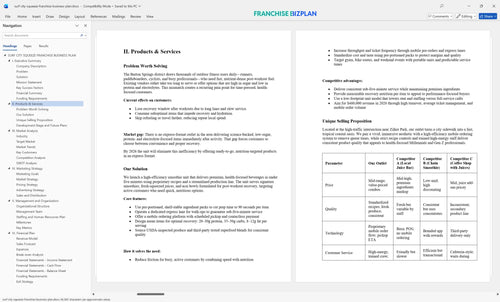surf city squeeze franchise business plan 2