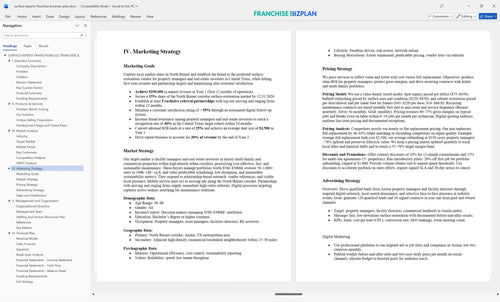 surface experts franchise business plan 4
